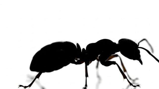 ant walking steadily video
