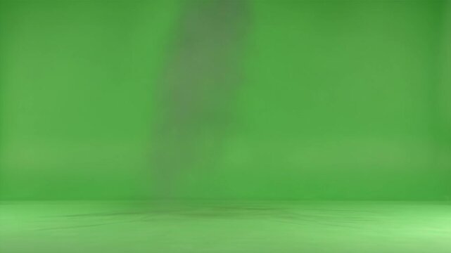 Opaque Oily Black Tire Smoke Green Screen 4K Video