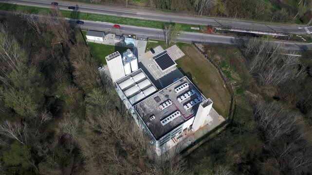 Centrale Termica Energy Plant Aerial View Milan Italy