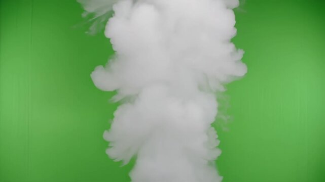 Moderate Pressure Steam Leak Green Screen 4K Video