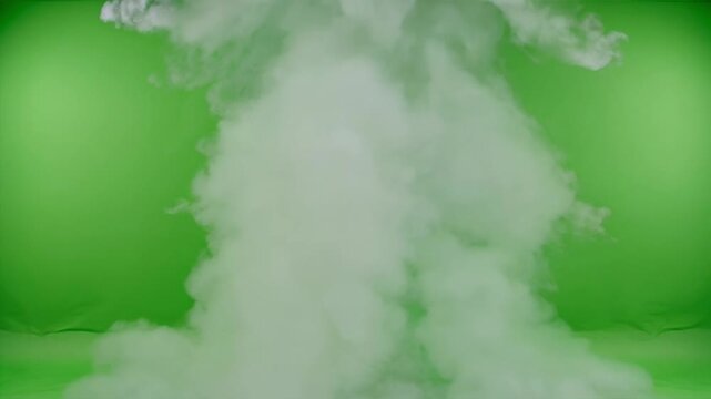 Fierce Explosive Decompression Surge Green Screen 4K Video