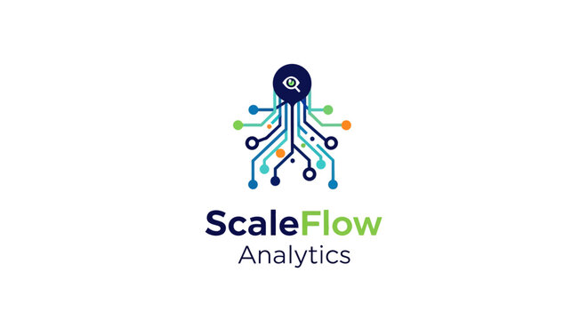 ScaleFlow Analytics logo with octopus design.