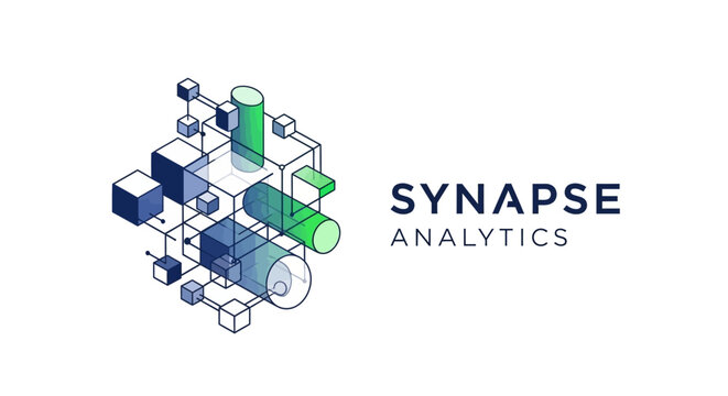 Synapse Analytics logo with geometric shapes.
