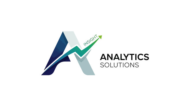 Analytics Solutions company logo design.