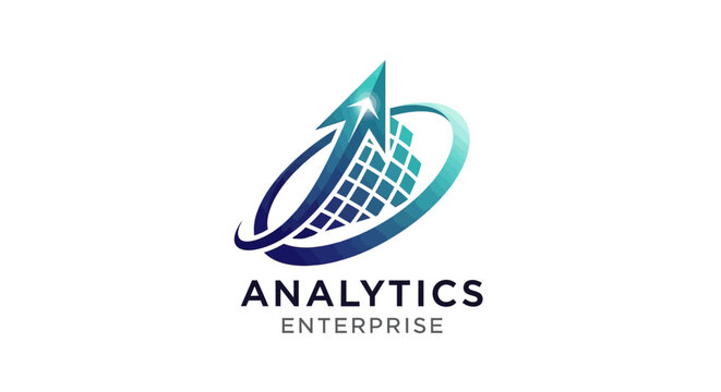 Company logo with abstract design elements.