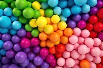 Obraz premium Rainbow sphere backgrounds abstract.