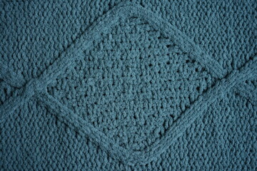 macro texture of blue fleece fabric with soft fluffy surface. Close-up of textile showing detailed fibers and cozy structure in cool tones. Clean and calming background perfect for home, lifestyle, we © Анна Климчук