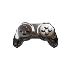 3d icon chrome metallic controller joystick © prayoga work