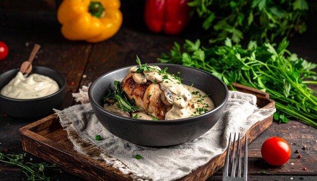Schweinefilet in Rahmsauce