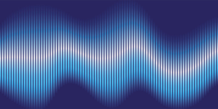 Blue wavy lines pulsing against a deep purple background, glowing abstract motion, futuristic energy waves, high contrast digital wallpaper