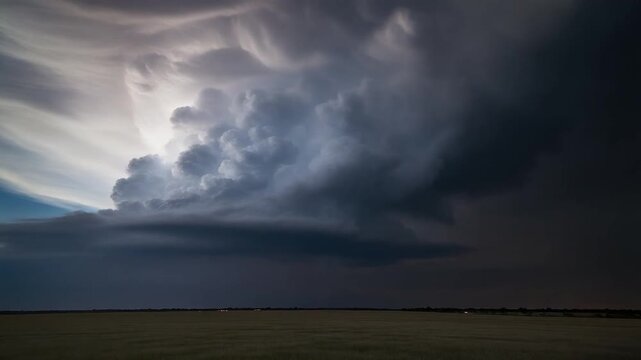 Thunderstorm Cloud Buildup Timelapse
