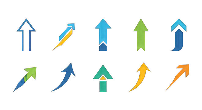 Colorful arrow on a black background, isolated on white, cutout png transparent, white festive celebration event, festival carnival template, poster banner download, 2026 2027 2028