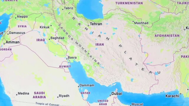 Middle East map