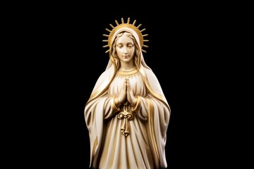 Obraz premium Saint mary sculpture statue representation.