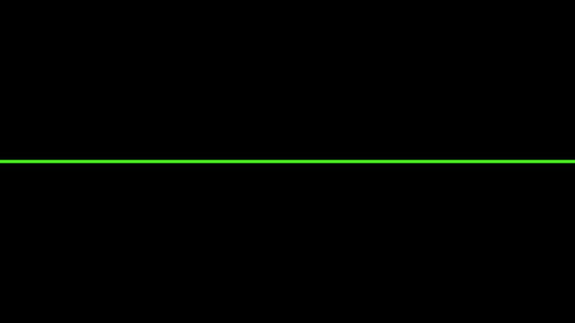 A vivid bright green horizontal line extends across the full width of a solid black background, offering a bold and minimalist with strong color contrast