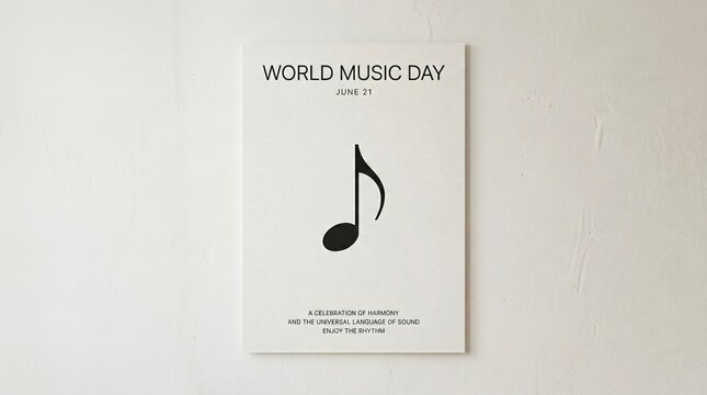 Vibrant World Music Day Poster with Instruments and Sound Elements