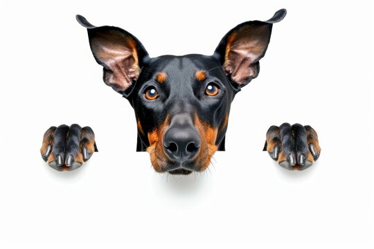Doberman animal mammal dog.