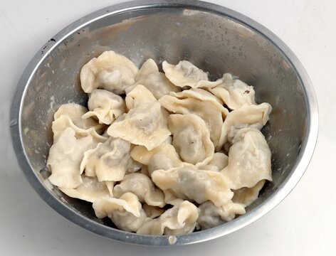 homemade tasty nuddles called "ruskie perogi"
