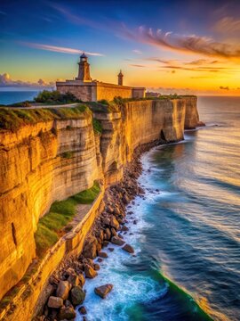 El Morro cliffside at sunrise