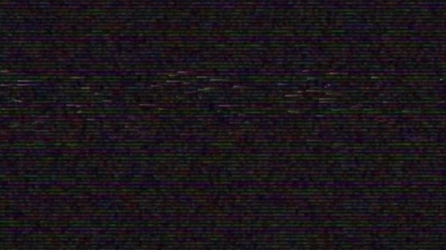 Noisy television no signal glitch static tracking screen