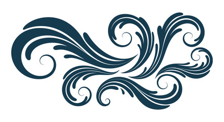 Fototapeta premium Elegant Swirls and Flourishes - Decorative Design Element