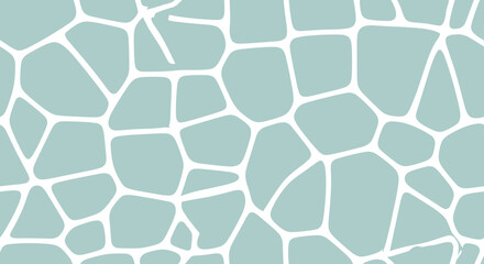 Fototapeta premium Abstract geometric background pattern featuring a mosaic of irregular light blue shapes with clean white outlines.