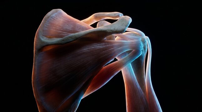 Human Shoulder Joint and Rotator Cuff Anatomical Model