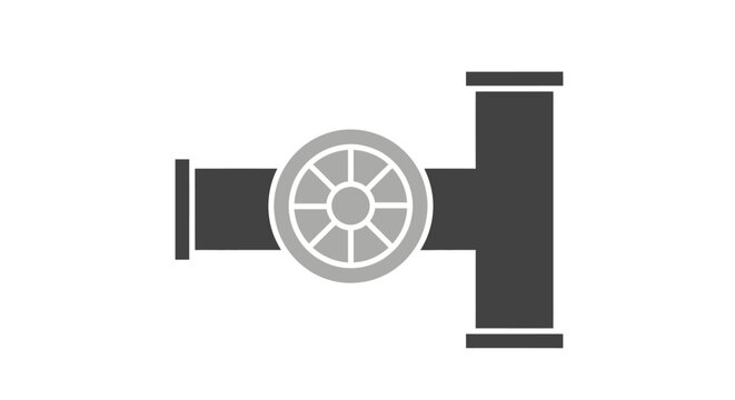 Industrial Pipe T Junction.