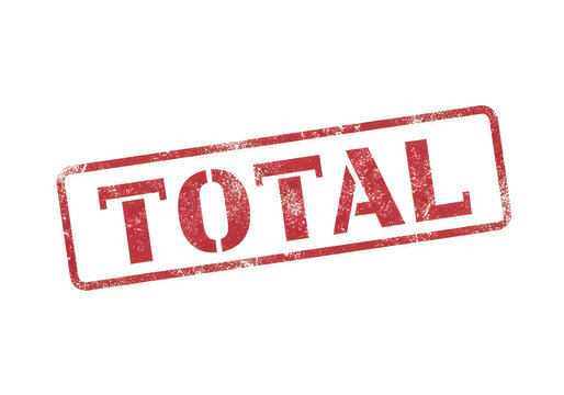 Vibrant pixel art illustration of the word total isolated on white background