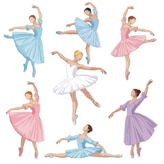 Ballet Dancers Collection: Graceful Poses, Elegant Costumes, Diverse Poses © Salak