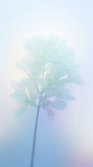 Fototapeta premium Abstract blurred gradient illustration blue flowers outdoors nature purple.