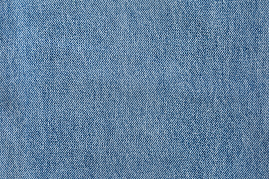 Closeup, macro of blue jeans denim fabric texture