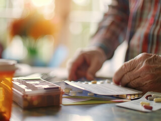 Fototapeta premium Senior Taking Daily Medication