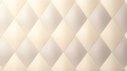 Fototapeta premium Textured diamond quilt pattern in neutral beige and cream tones