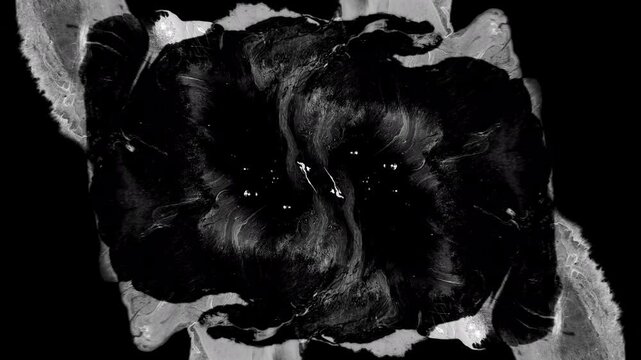 abstract background Black ink artistic flow splatter spots spills white paper beautiful reveal dripping streaks spread fluid ink alpha matte isolated watercolor ink drops transition real