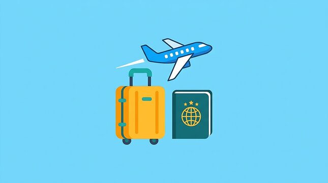 Travel vacation journey tourism illustration