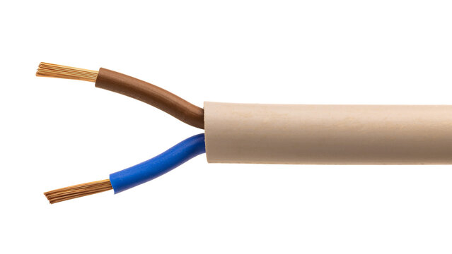 Electric cable exposing copper wire and insulation isolated