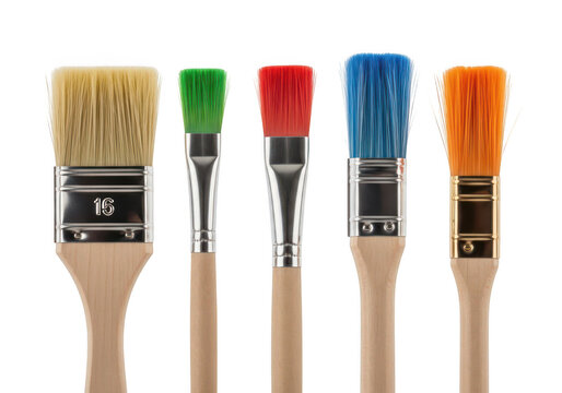 Set of colorful toothbrushes with unique bristle designs
