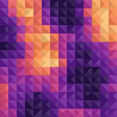 Fototapeta premium Low Poly Geometric Texture in Gradient Tones