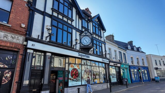 dalkey town centre in south dublin ireland