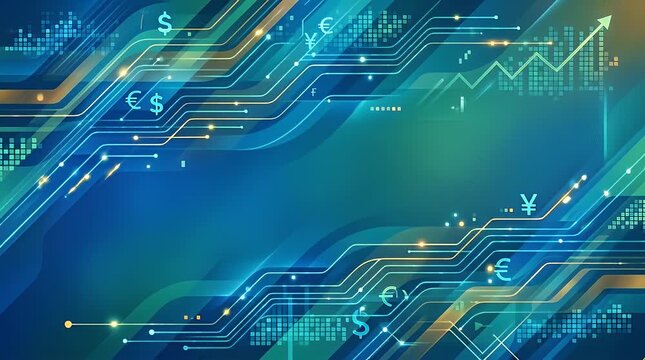 The scene opens in a dim environment, showcasing an array of glowing digital currency symbols subtly illuminating the dark background. Gentle digital particles drift in, gradually forming a cohesive h