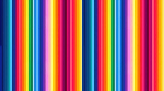 Vibrant vertical rainbow stripes illustration.