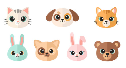 Fototapeta premium A whimsical cartoon rabbit illustration evokes feelings of joy and playfulness, perfect for children's marketing or a lighthearted website design.