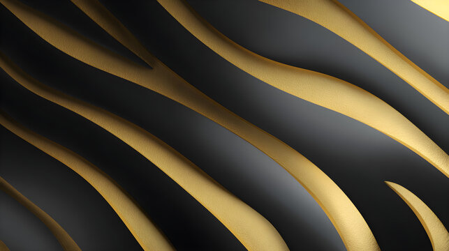 abstract black golden zebra background