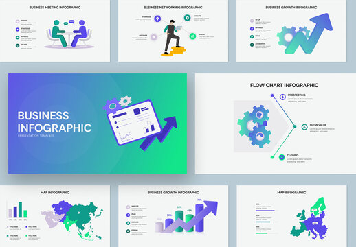 Modern Business Infographic Set Template