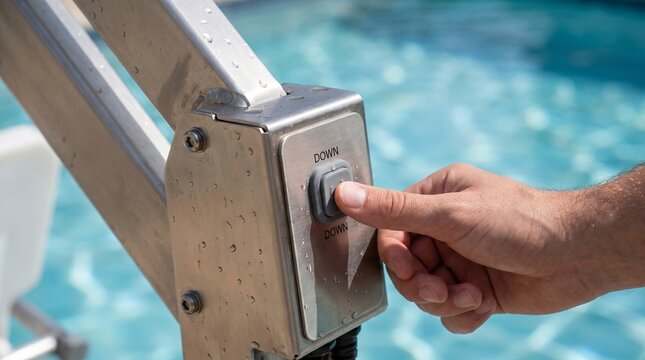 Waterproof lift control button