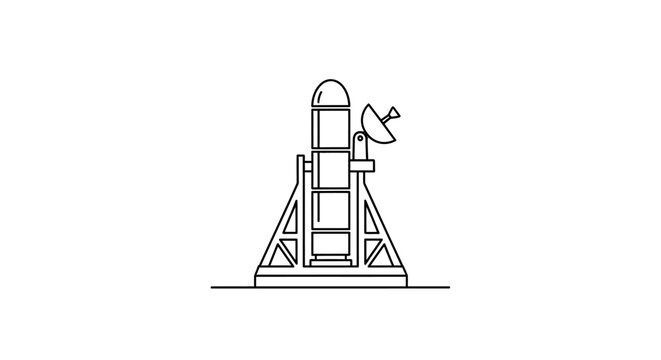 Rocket Launch Pad Structure.