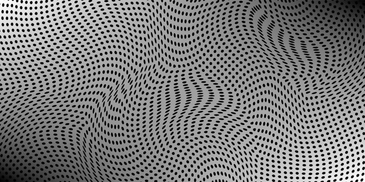 Grunge halftone gradient background. Faded grit noise texture. White and black sand wallpaper. Retro pixelated backdrop. Anime or manga style comic overlay. Vector graphic design textured template