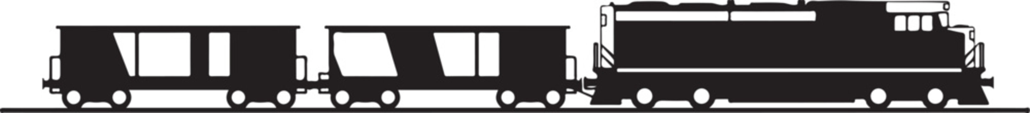 Train, locomotive, railway, transportation, vector, black, silhouette, icon