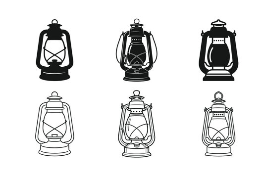 lantern, vintage, light, camping, retro, lamp, outdoor, kerosene, illumination, classic, antique, old, rustic, lighting, glow, flame, night, survival, travel, adventure, equipment, tool, icon, silhoue